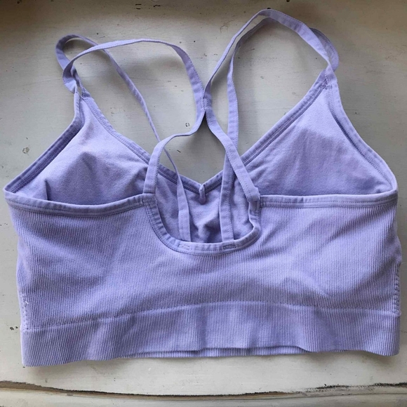 Crane Light Purple Racerback Wiess Bra Womens Size Medium - Picture 2 of 5
